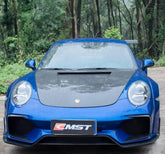 Porsche 911 991 991.1 991.2 Cayman Boxster 981 718 with Aftermarket Parts - Classic Hood Bonnet Carbon Fiber / FRP from  CMST Tuning